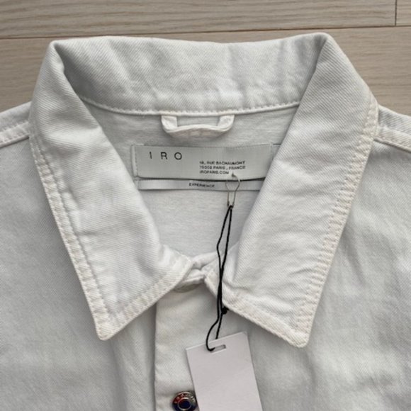 Iro Rungis Denim Vest Jacket White - Picture 5 of 6